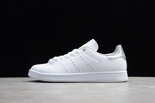 [64-62-71]-[G27907]-[STAN SMITH SHOES CLOUD WHITE/SILVER METALLIC/CLEAR MINT]-[UNISEX:36-44]